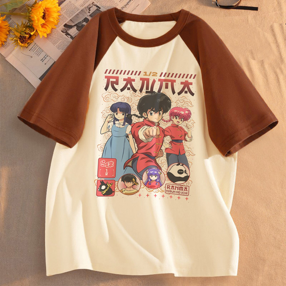 Women'S Fashion From The 80S - Ranma 1/2 Saotome camisa femenina 2000s