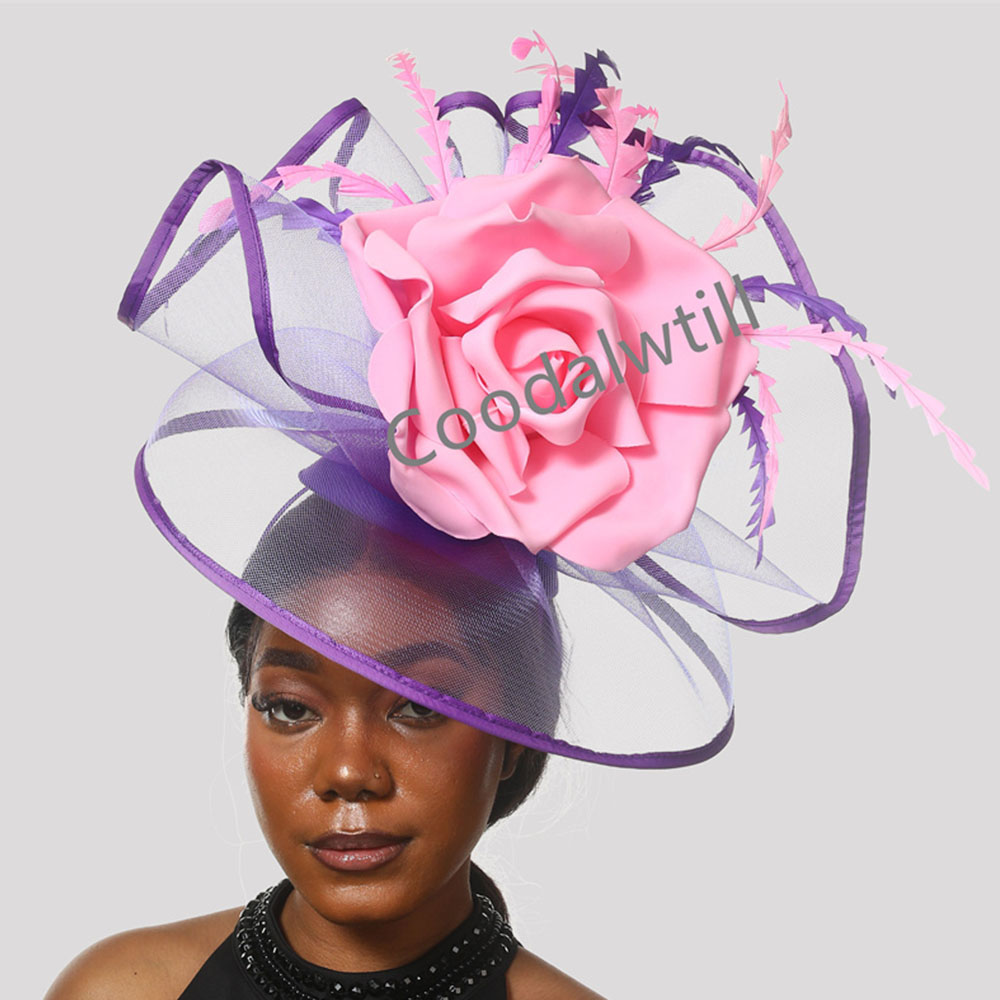 Women'S Fashion Kentucky Derby - Sombrero grande de estilo Derby para