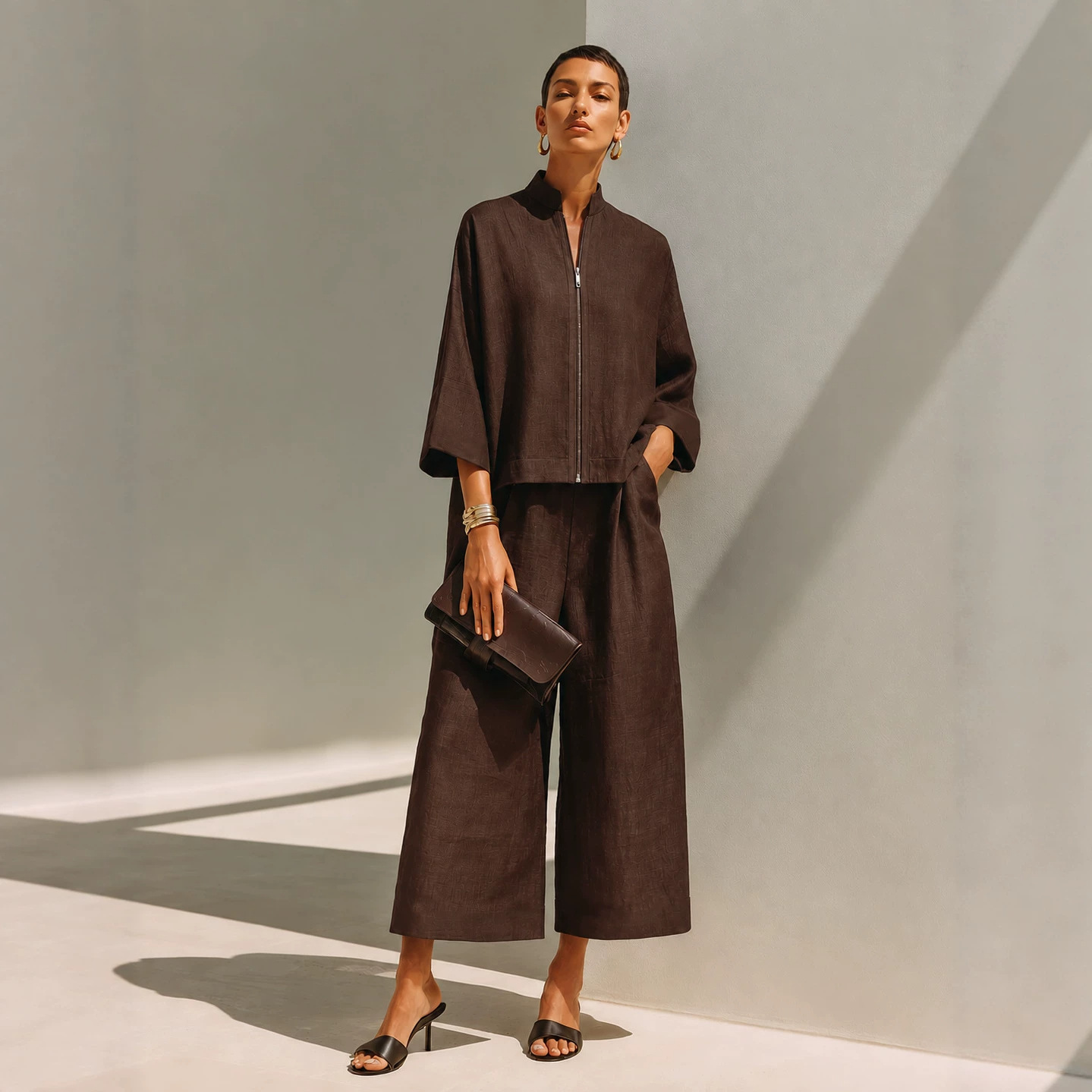 Women'S Fashion Quarter Zip - Nuevo Conjunto de Dos Piezas de