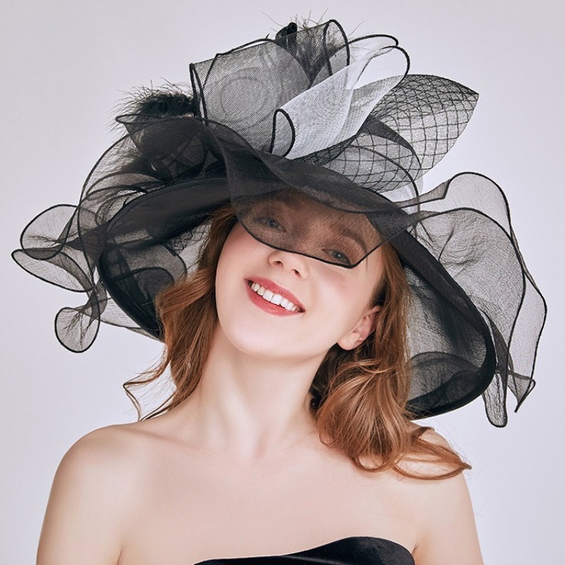 Women'S Fashion Kentucky Derby - Sombreros Fascinadores de Moda con Flores