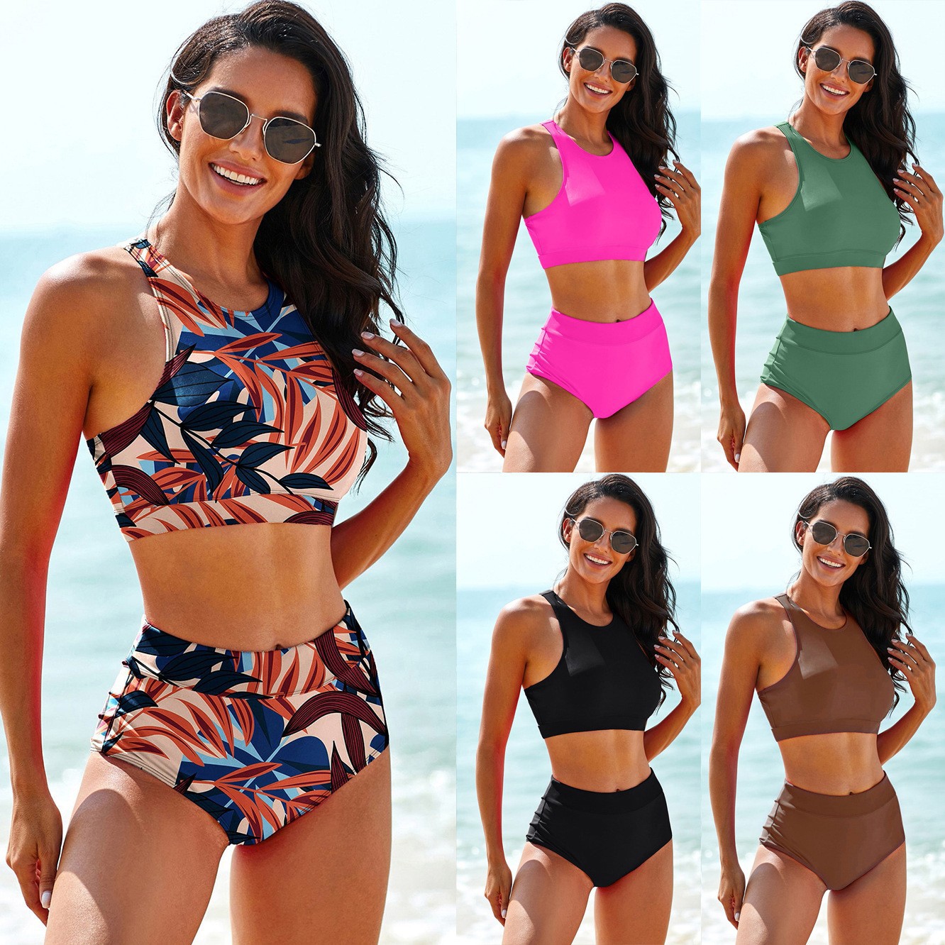 Crop Top Women - Trajes de baño para mujer: Tankini