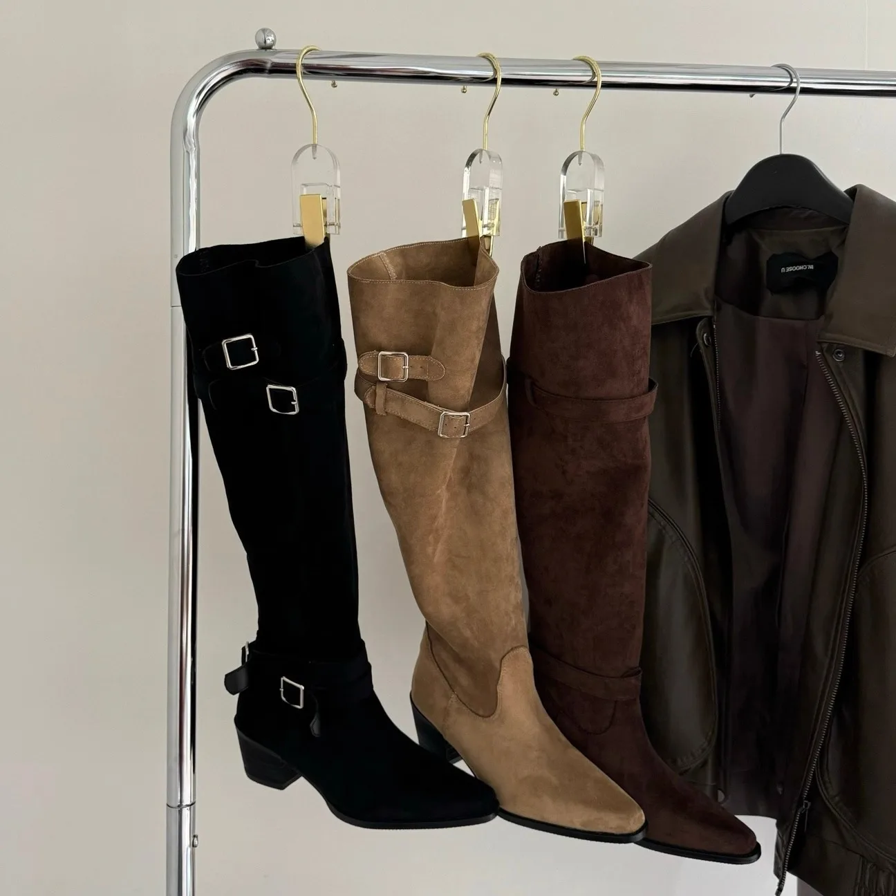 Women'S Fashion Trousers - Botas de ante Vintage para mujer,