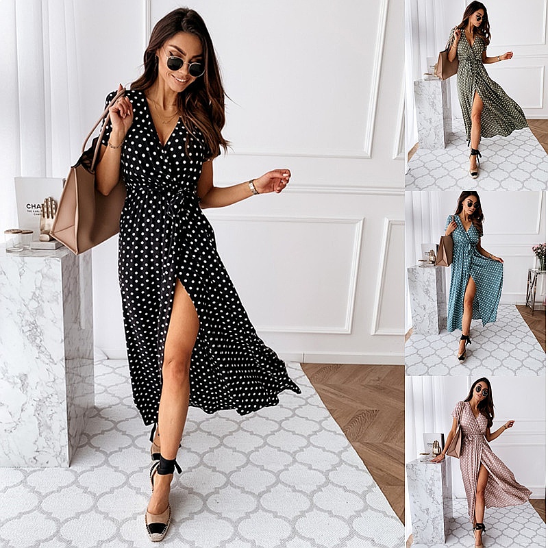Maxi Dress Boho - Vestido largo de verano estilo bohemio