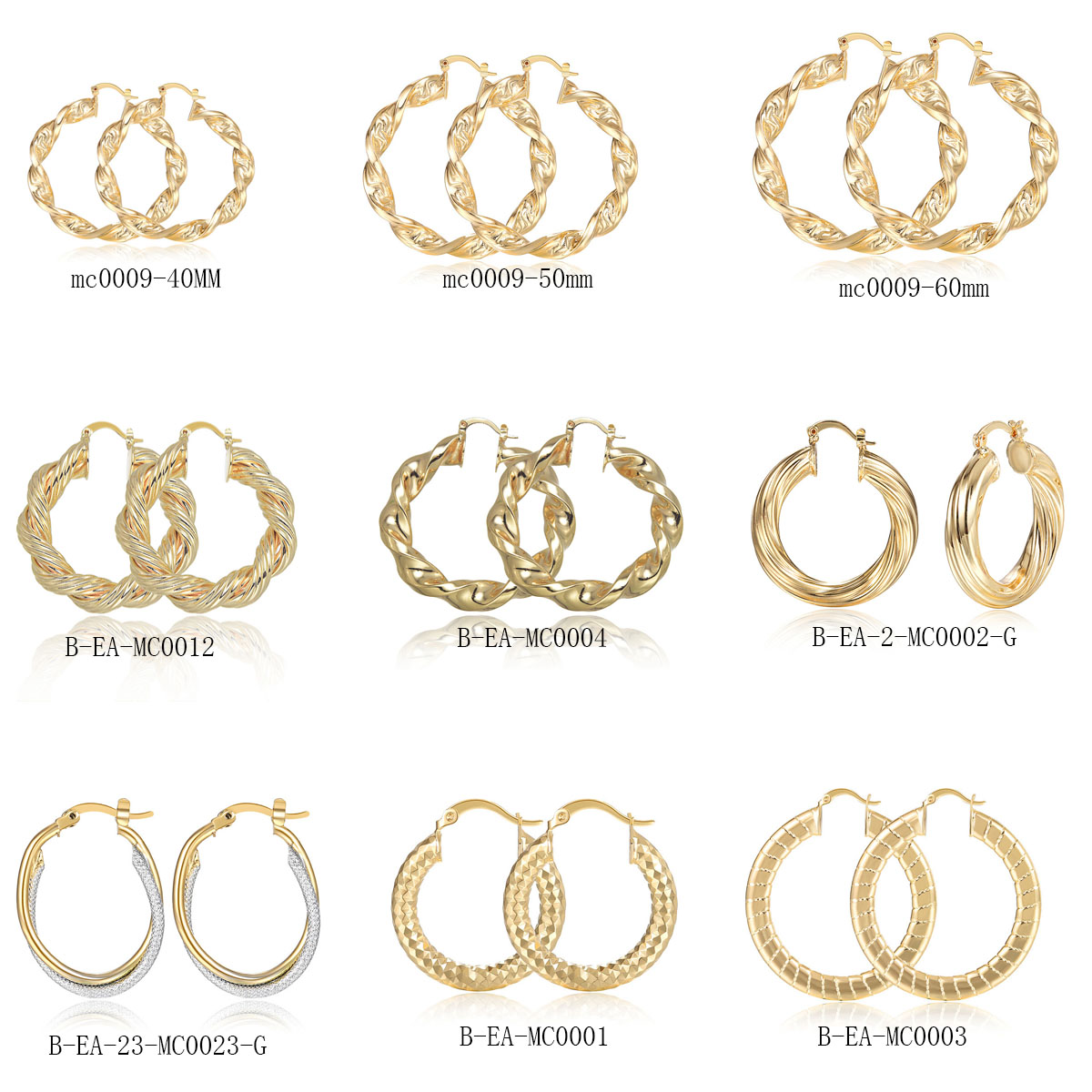 Women'S Fashion Website - Pendientes de aro de cobre chapado