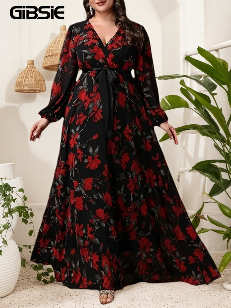 Maxi Dress Boho - GIBSIE, vestido de talla grande con