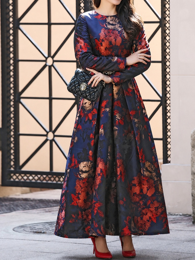Maxi Dress Boho - DEVCHATA Vestido Maxi Boho Vintage para