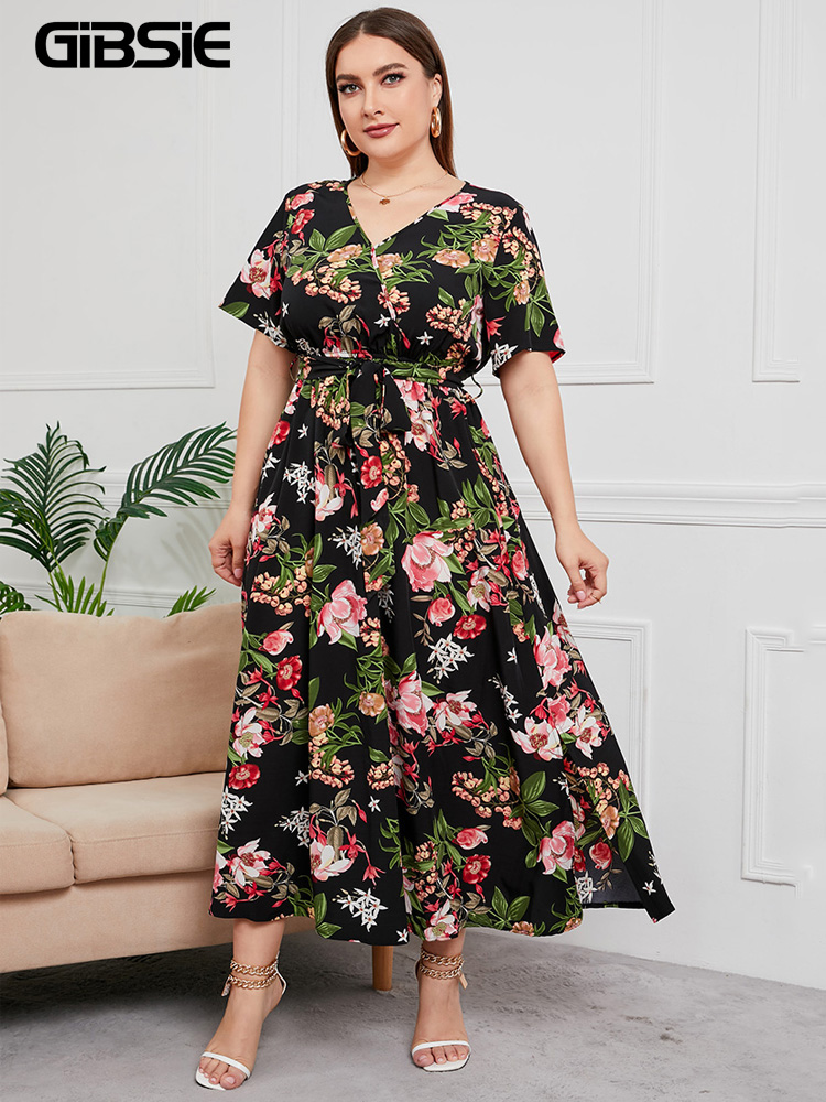 Maxi Dress Boho - Vestido bohemio de talla grande con