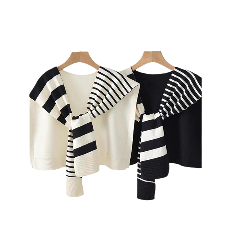 Women'S Fashion Website - Nuevo Chal de Punto a Rayas
