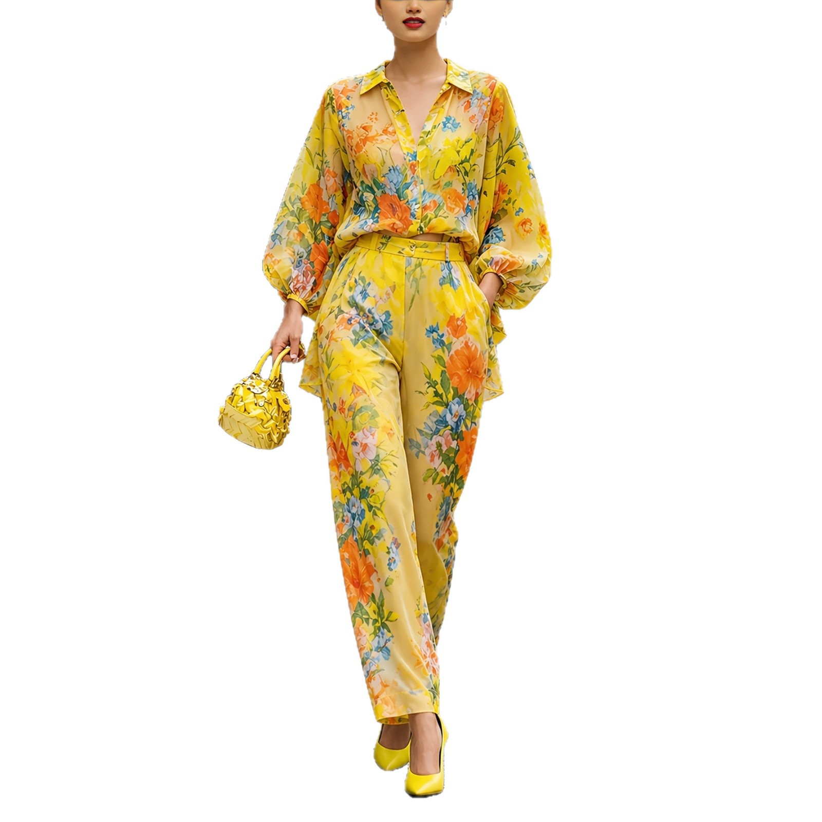 Conjunto de Dos Piezas con Est - Wide Leg Palazzo Pants reseña y precio
