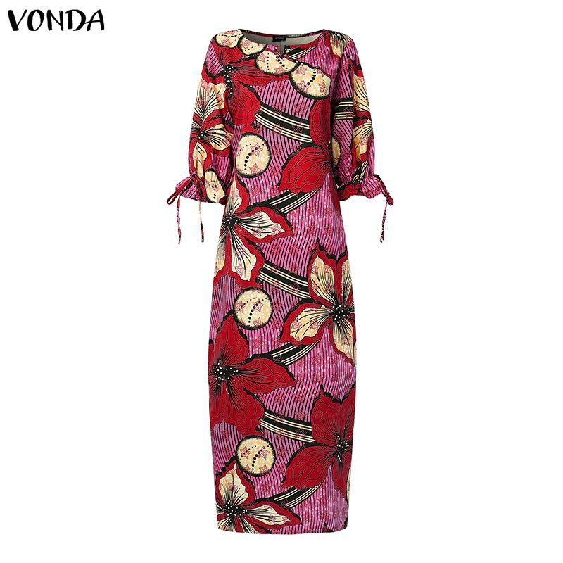 VONDA Vestidos Maxi con Estamp - Maxi Dress Boho reseña y precio