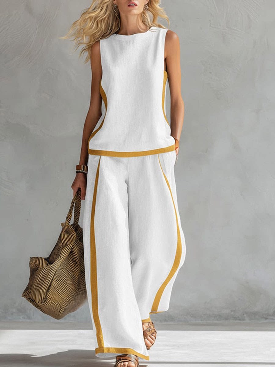 Trajes de mujer con estampado  - Wide Leg Palazzo Pants reseña y precio