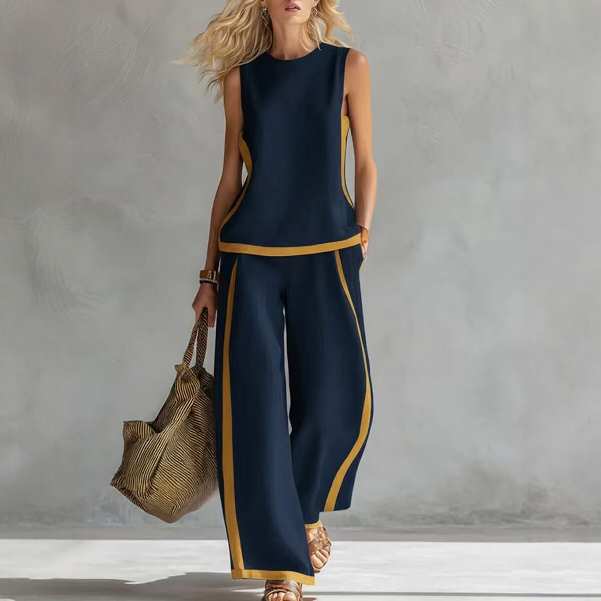 Trajes de mujer con estampado  - Wide Leg Palazzo Pants reseña y precio