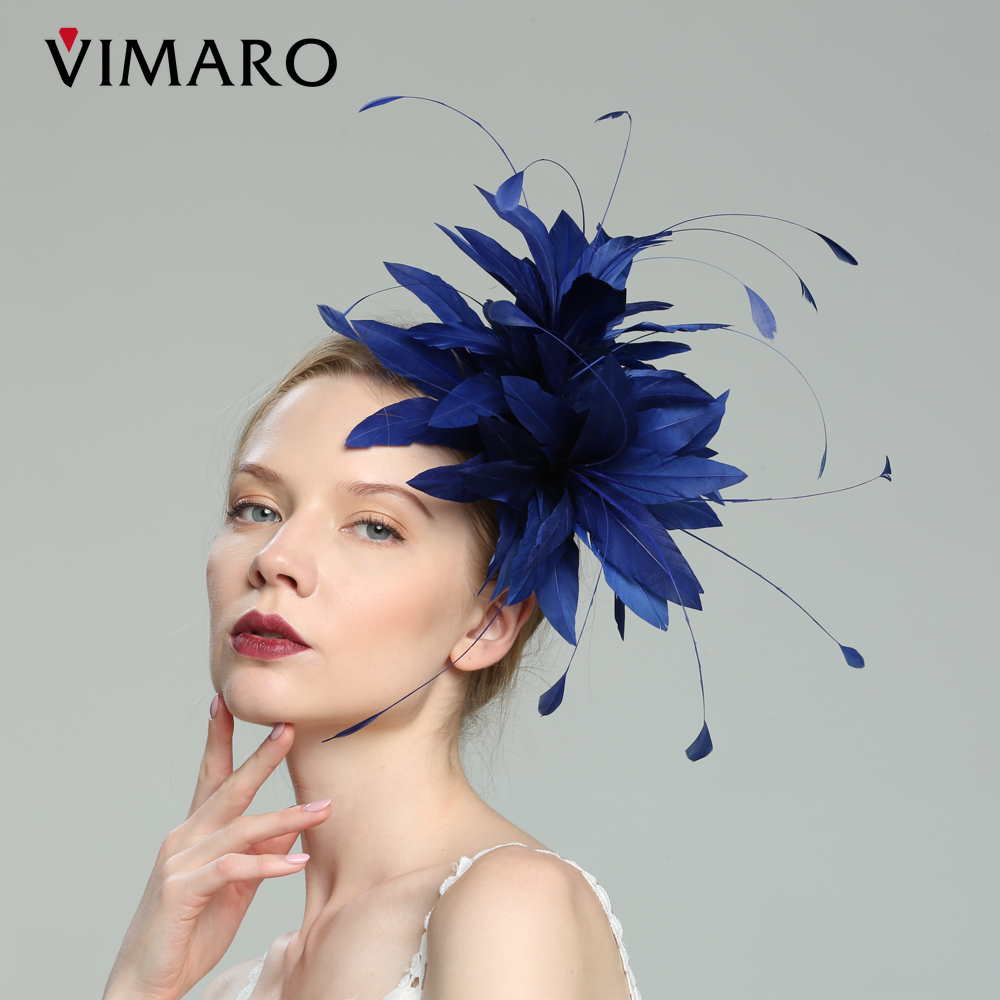 VIMARO-fascinador de pluma azu - Women'S Fashion Kentucky Derby reseña y precio