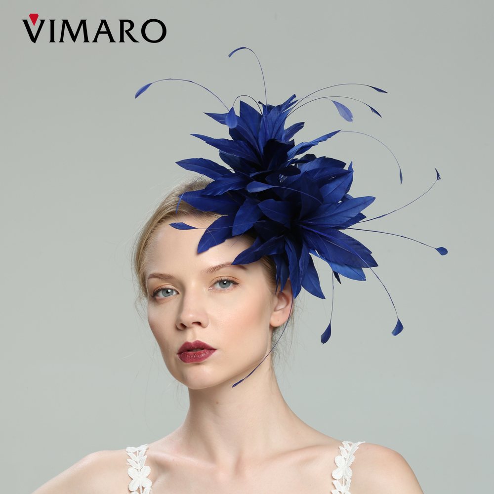 VIMARO-fascinador de pluma azu - Women'S Fashion Kentucky Derby reseña y precio