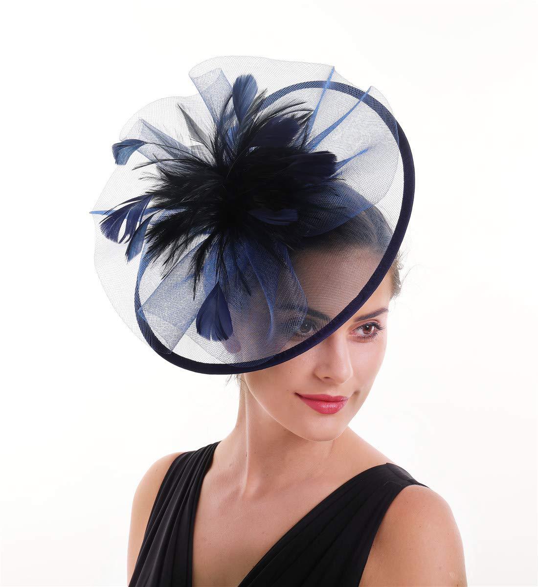 Sombrero fascinador de plumas  - Women'S Fashion Kentucky Derby reseña y precio