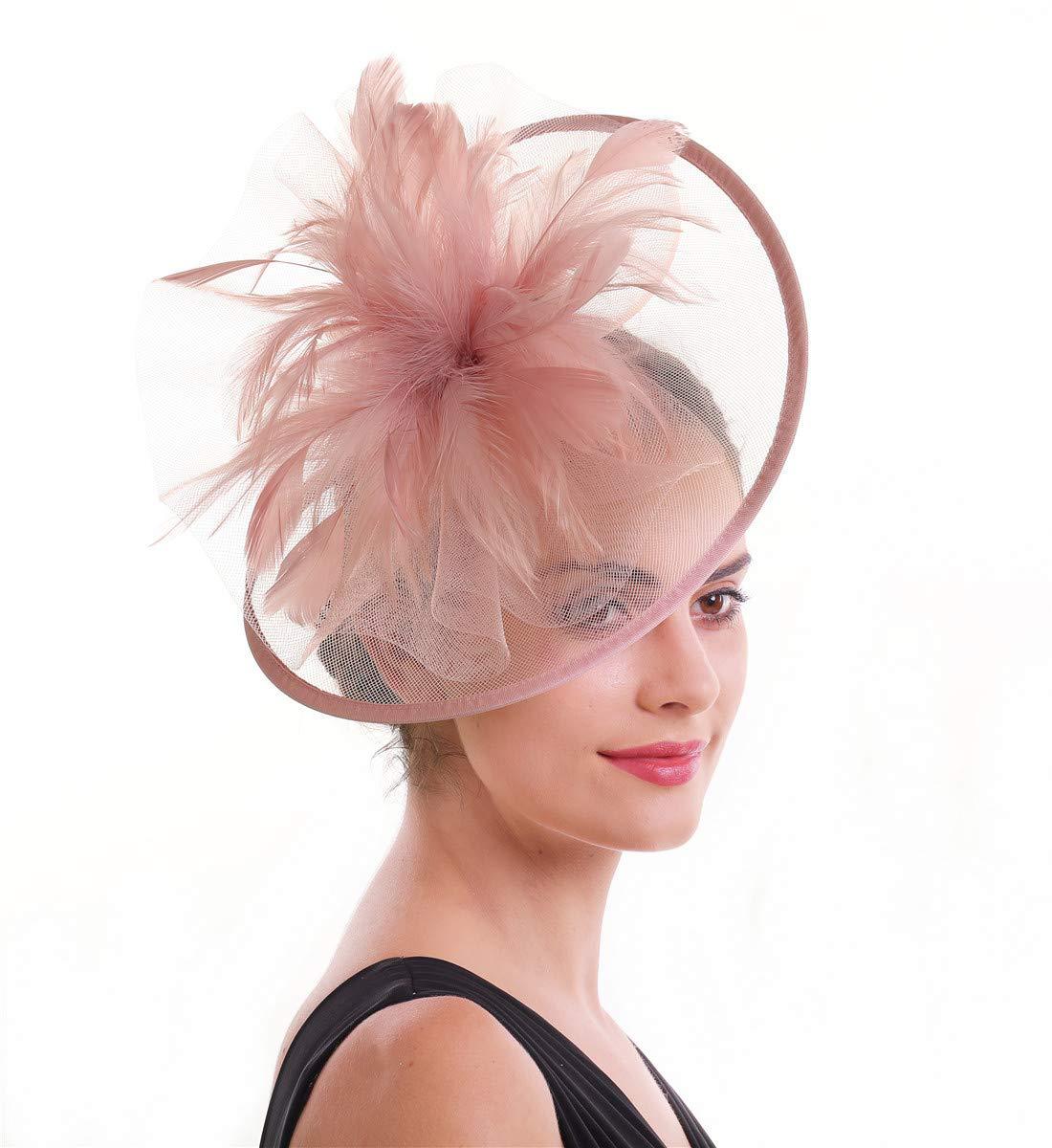 Sombrero fascinador de plumas  - Women'S Fashion Kentucky Derby reseña y precio