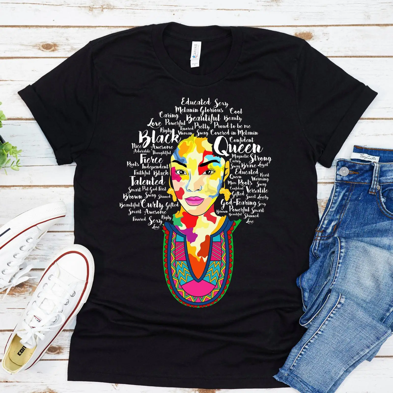 Camiseta Black Queen, mes de l - Women Fashion History reseña y precio