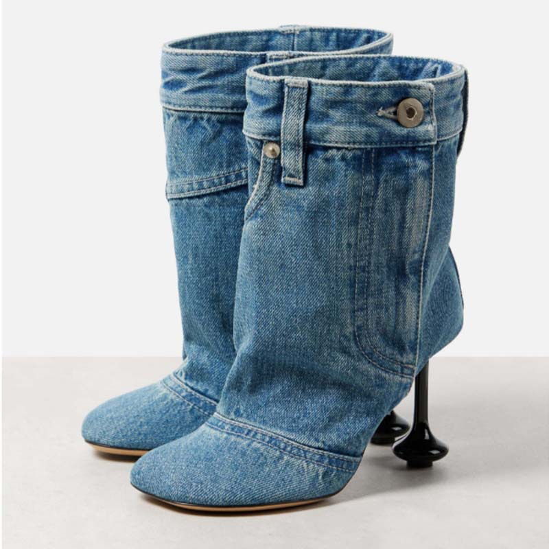 Botas de mezclilla de tacón Ir - Women'S Fashion Trousers reseña y precio