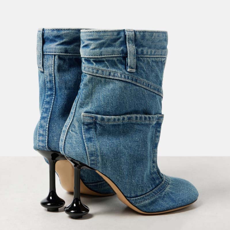Botas de mezclilla de tacón Ir - Women'S Fashion Trousers reseña y precio