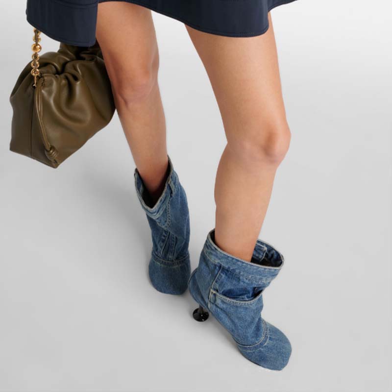 Botas de mezclilla de tacón Ir - Women'S Fashion Trousers reseña y precio