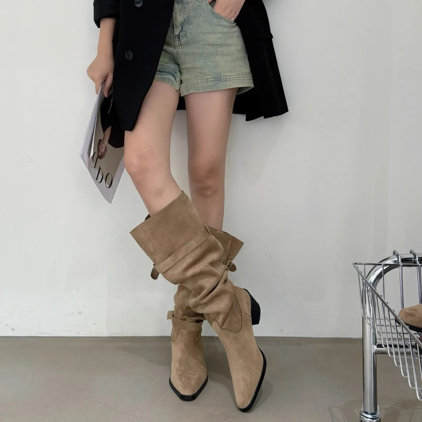 Botas de ante Vintage para muj - Women'S Fashion Trousers reseña y precio