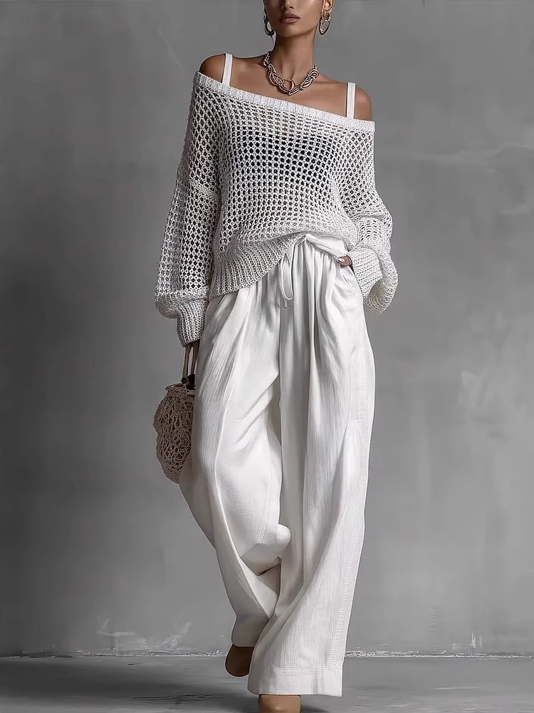 Conjuntos de pantalones casual - Wide Leg Palazzo Pants reseña y precio