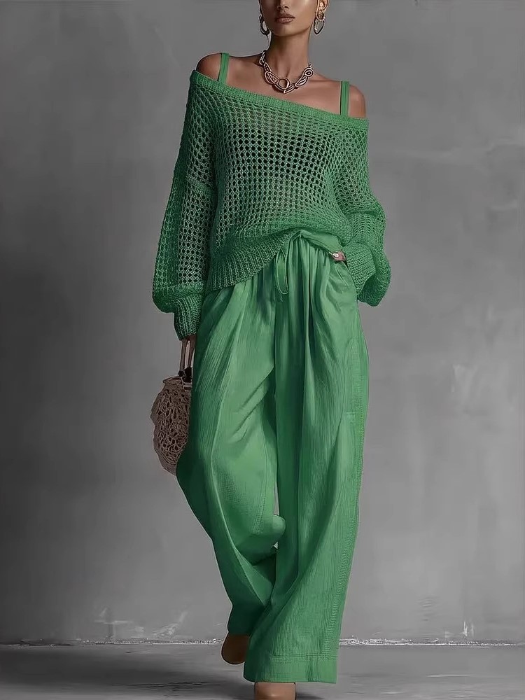 Conjuntos de pantalones casual - Wide Leg Palazzo Pants reseña y precio