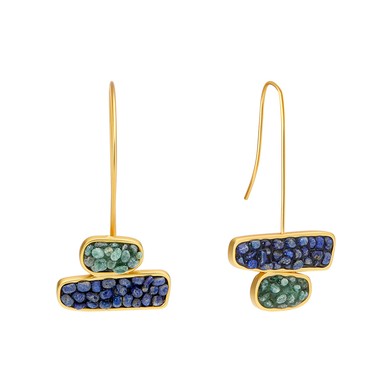 IVOG-pendientes de piedra semi - Women'S Fashion Website reseña y precio