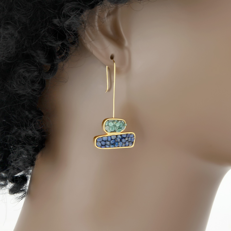 IVOG-pendientes de piedra semi - Women'S Fashion Website reseña y precio