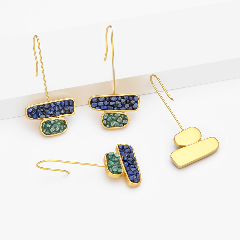 IVOG-pendientes de piedra semi - Women'S Fashion Website reseña y precio