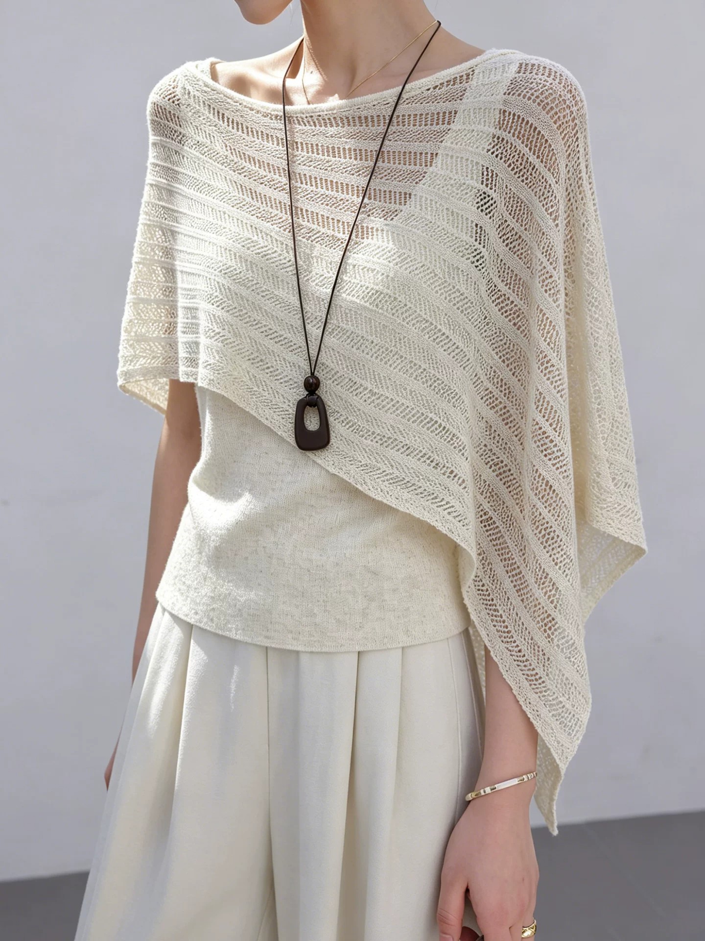 Top Corto de Punto Blanco con  - Crop Top Women reseña y precio