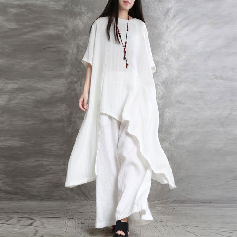 Conjunto de 2 piezas de algodó - Wide Leg Palazzo Pants reseña y precio