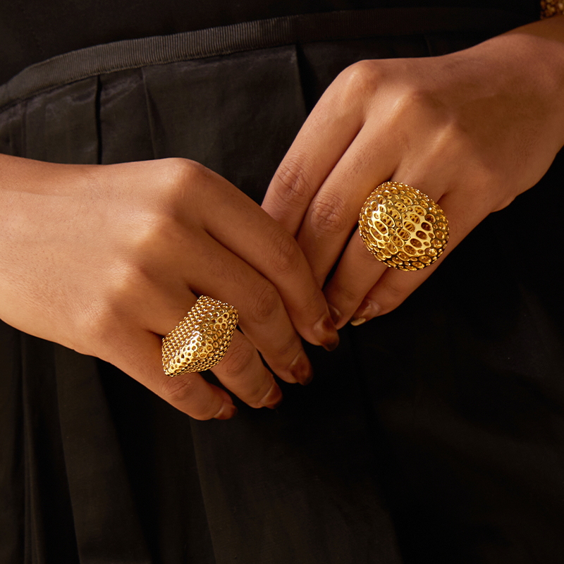 IVOG, anillos grandes con form - Women'S Fashion Website reseña y precio