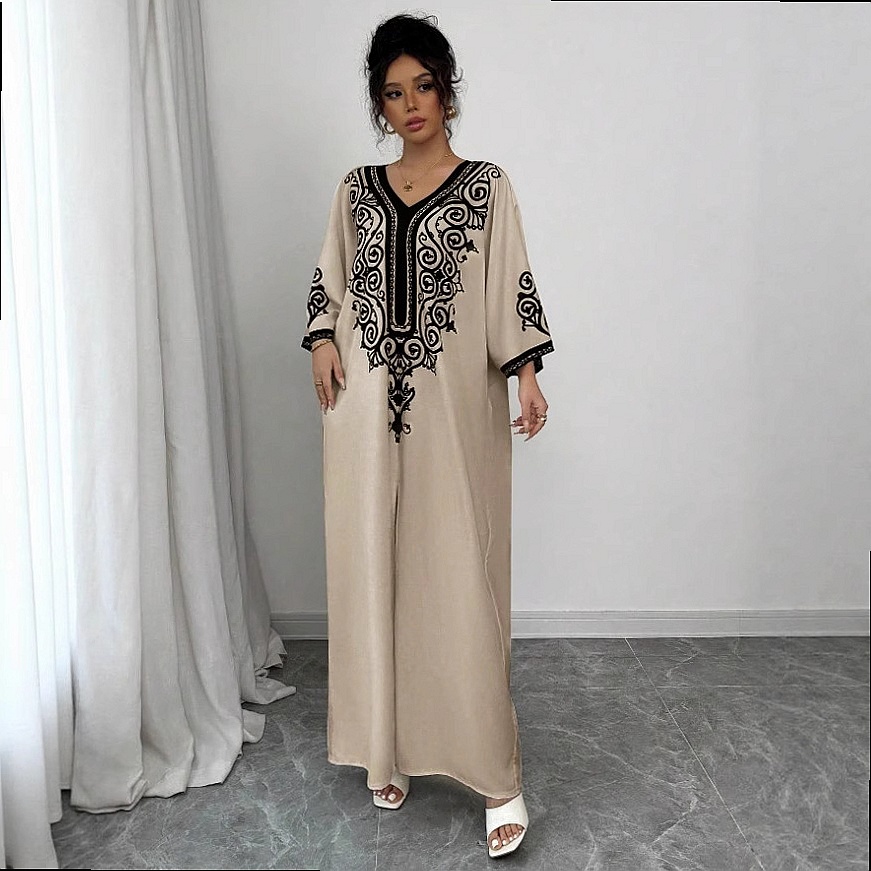 Vestido Maxi con Estampado Flo - Maxi Dress Boho reseña y precio