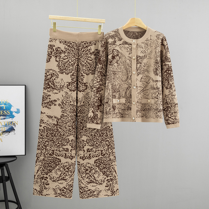 Temperamento Jacquard pintura  - Wide Leg Palazzo Pants reseña y precio