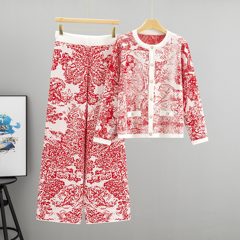 Temperamento Jacquard pintura  - Wide Leg Palazzo Pants reseña y precio