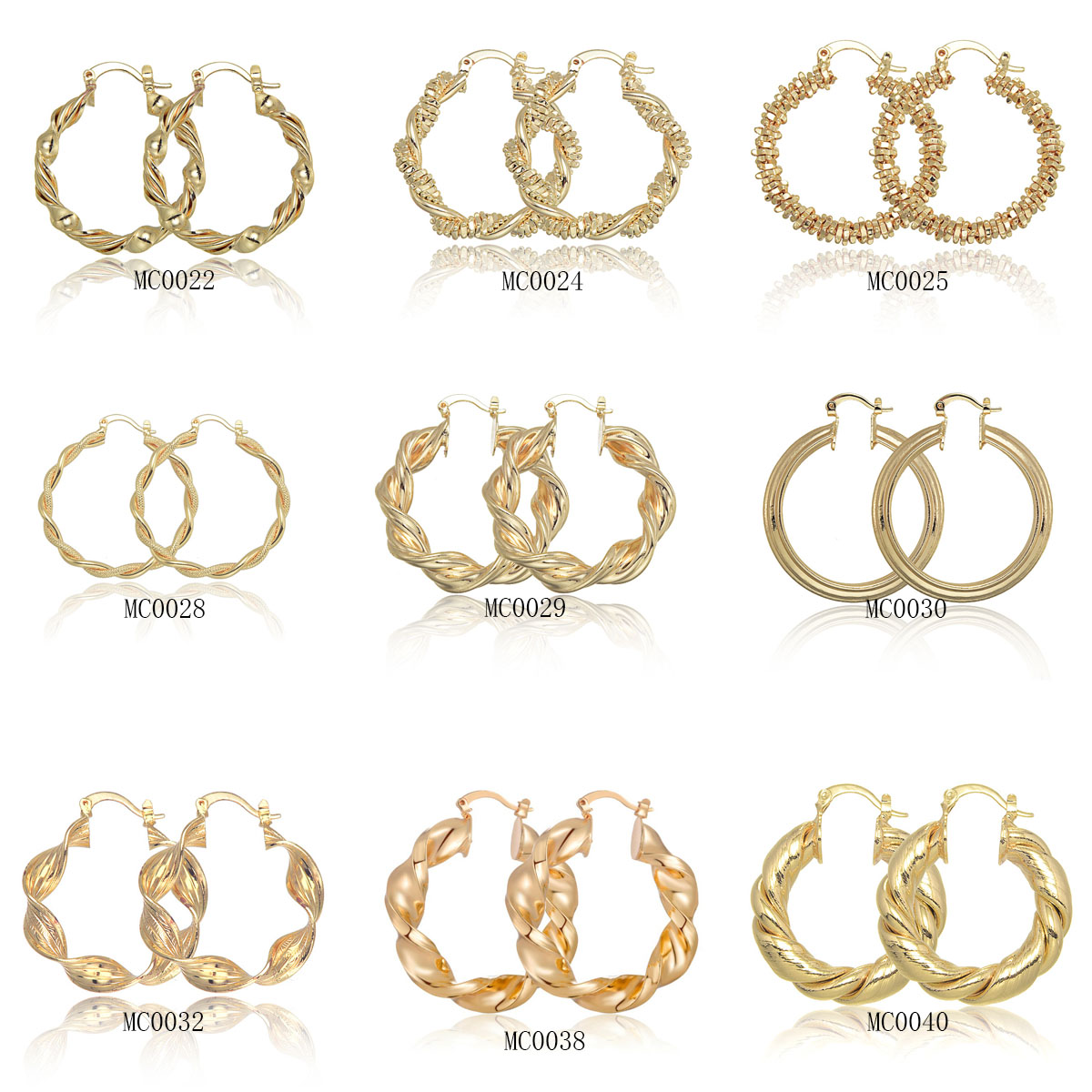 Pendientes de aro de cobre cha - Women'S Fashion Website reseña y precio