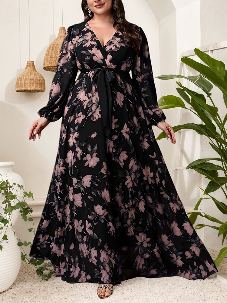 GIBSIE, vestido de talla grand - Maxi Dress Boho reseña y precio