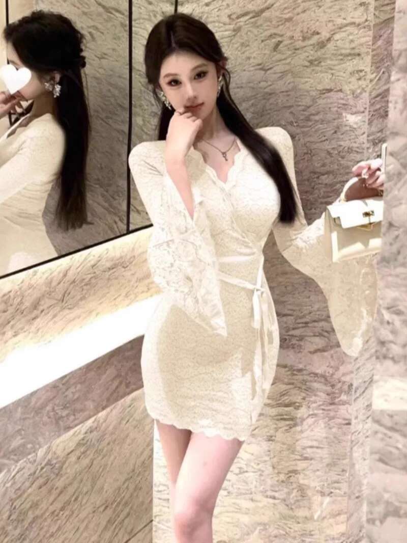 Vestido Sexy de encaje con man - Women Fashion Dress Names reseña y precio