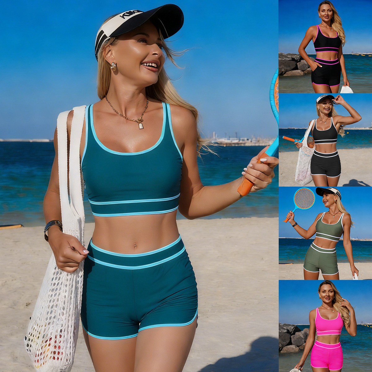 Bikini Verde Oliva, Top Corto  - Crop Top Women reseña y precio
