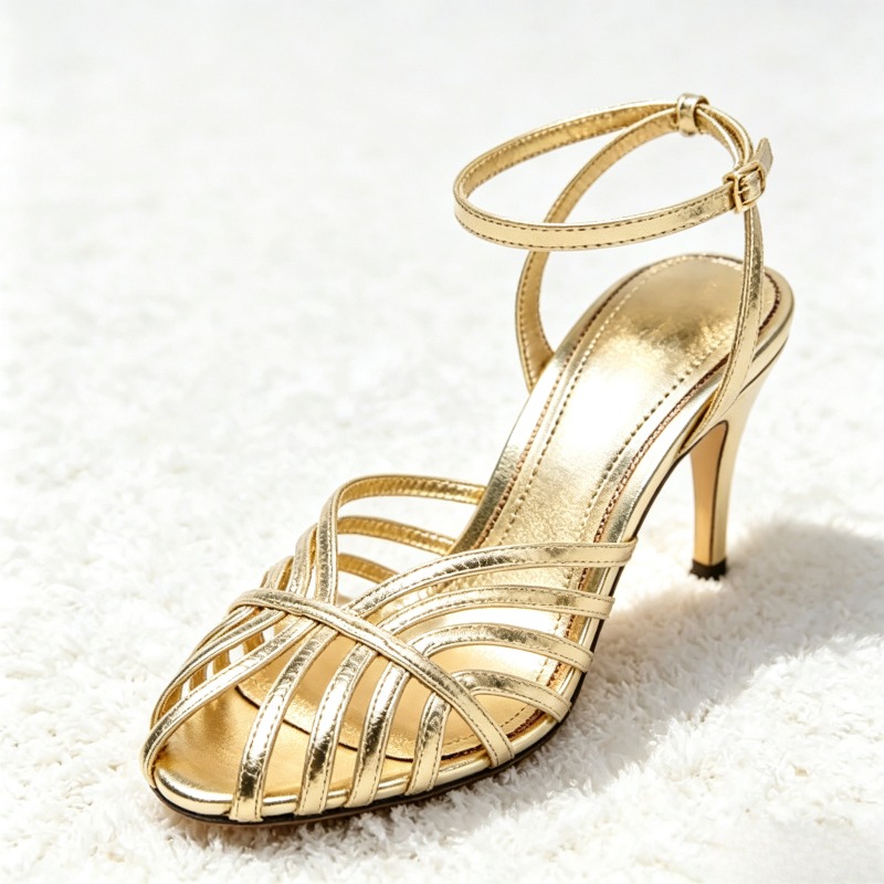 Sandalias de tacón alto con ba - Spaghetti Strap Dress reseña y precio