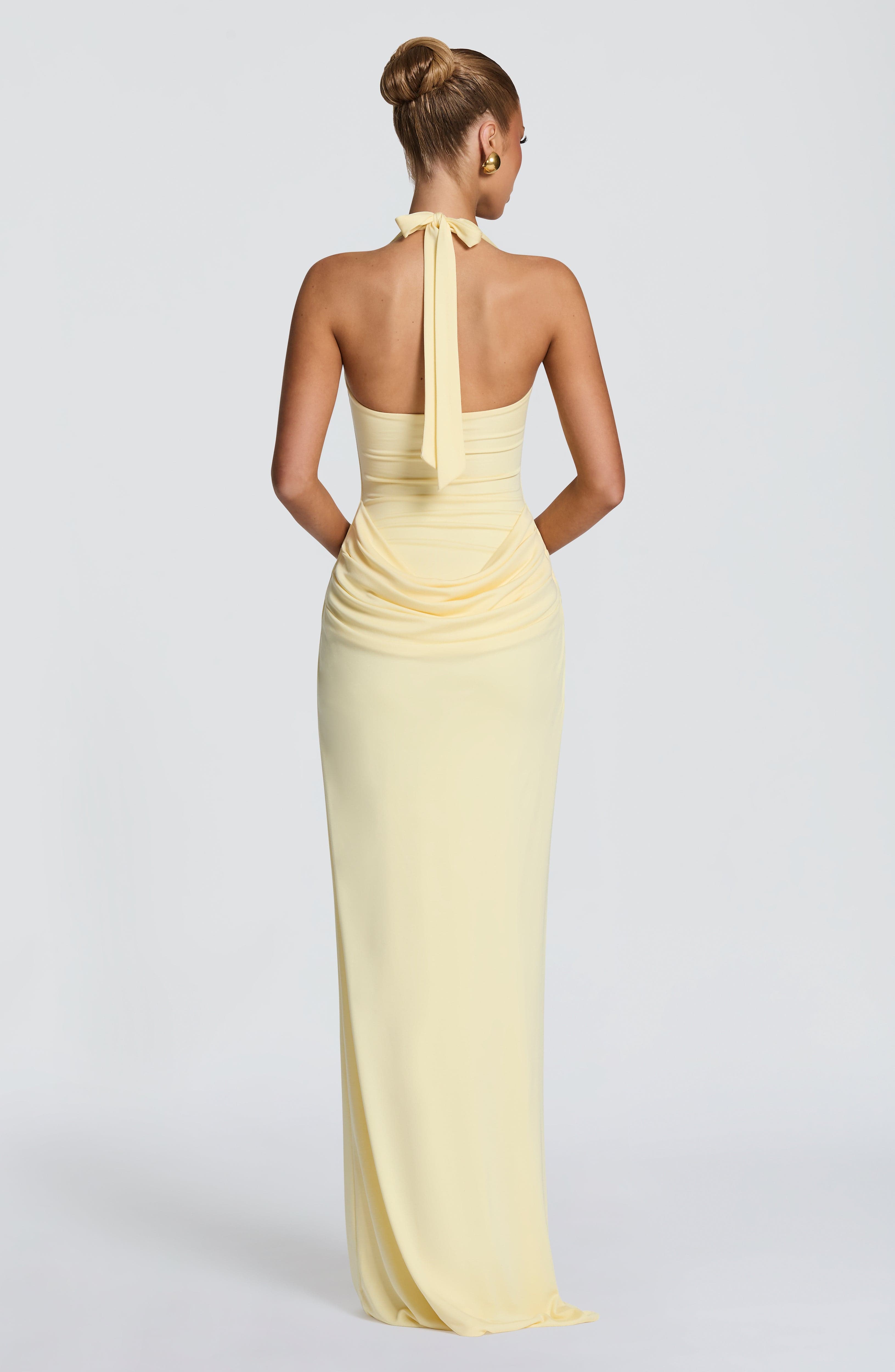 Vestido largo maxi halter con  - Bodycon Dress Women reseña y precio
