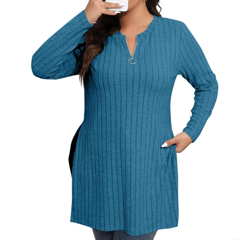77HE-Jersey cuarto con cremall - Women'S Fashion Quarter Zip reseña y precio