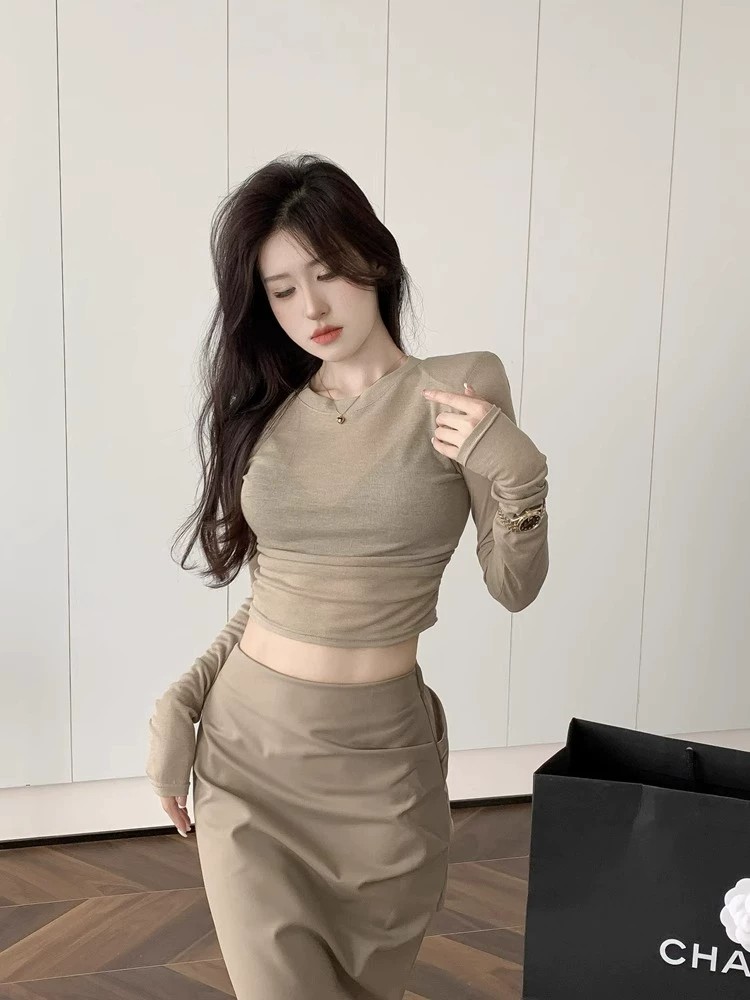Camiseta Sexy Y2K con Hombros  - Crop Top Women reseña y precio
