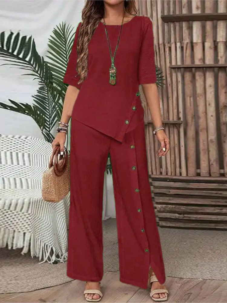 Conjunto de Dos Piezas para Mu - Wide Leg Palazzo Pants reseña y precio