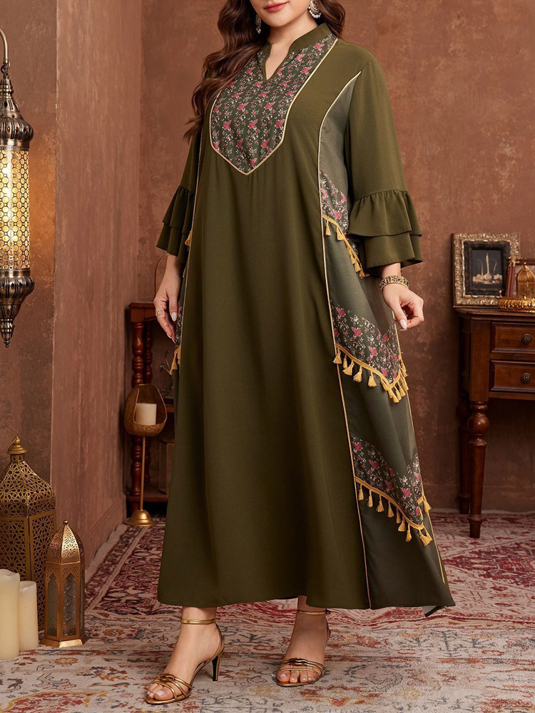 Vestido Abaya GIBSIE con Estam - Maxi Dress Boho reseña y precio