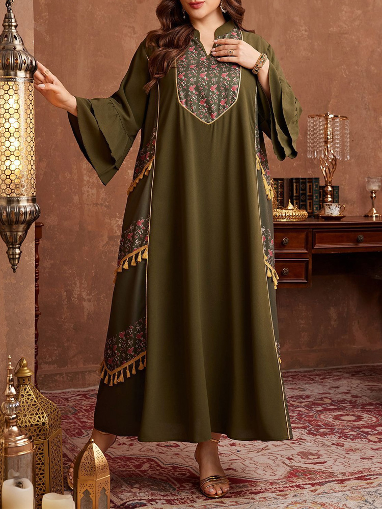 Vestido Abaya GIBSIE con Estam - Maxi Dress Boho reseña y precio